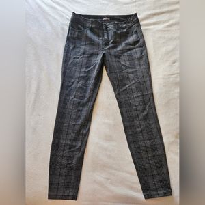 Maurices, Grey plaid stretch denim, skinny fit, size 6